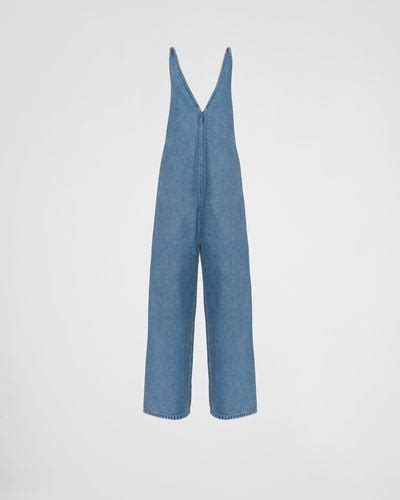 prada jumpsuit women|Prada denim romper.